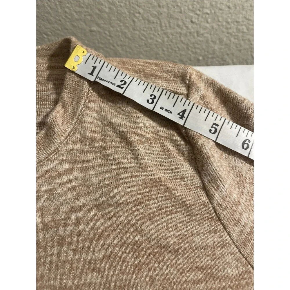 Old Navy Girls Sweater Sz Large Sz 10-12 Rock Crystal Brown Long Sleeve Crew